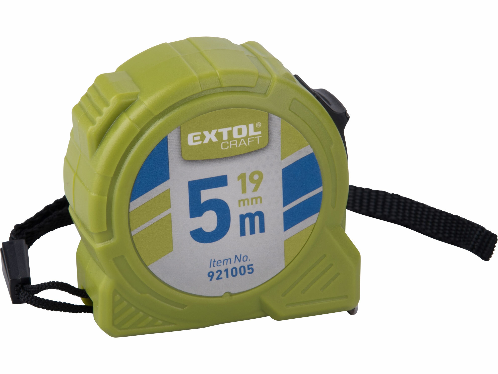 EXTOL CRAFT 921005 Meter zvinovací 5m, šírka pásu 19mm, s brzdou