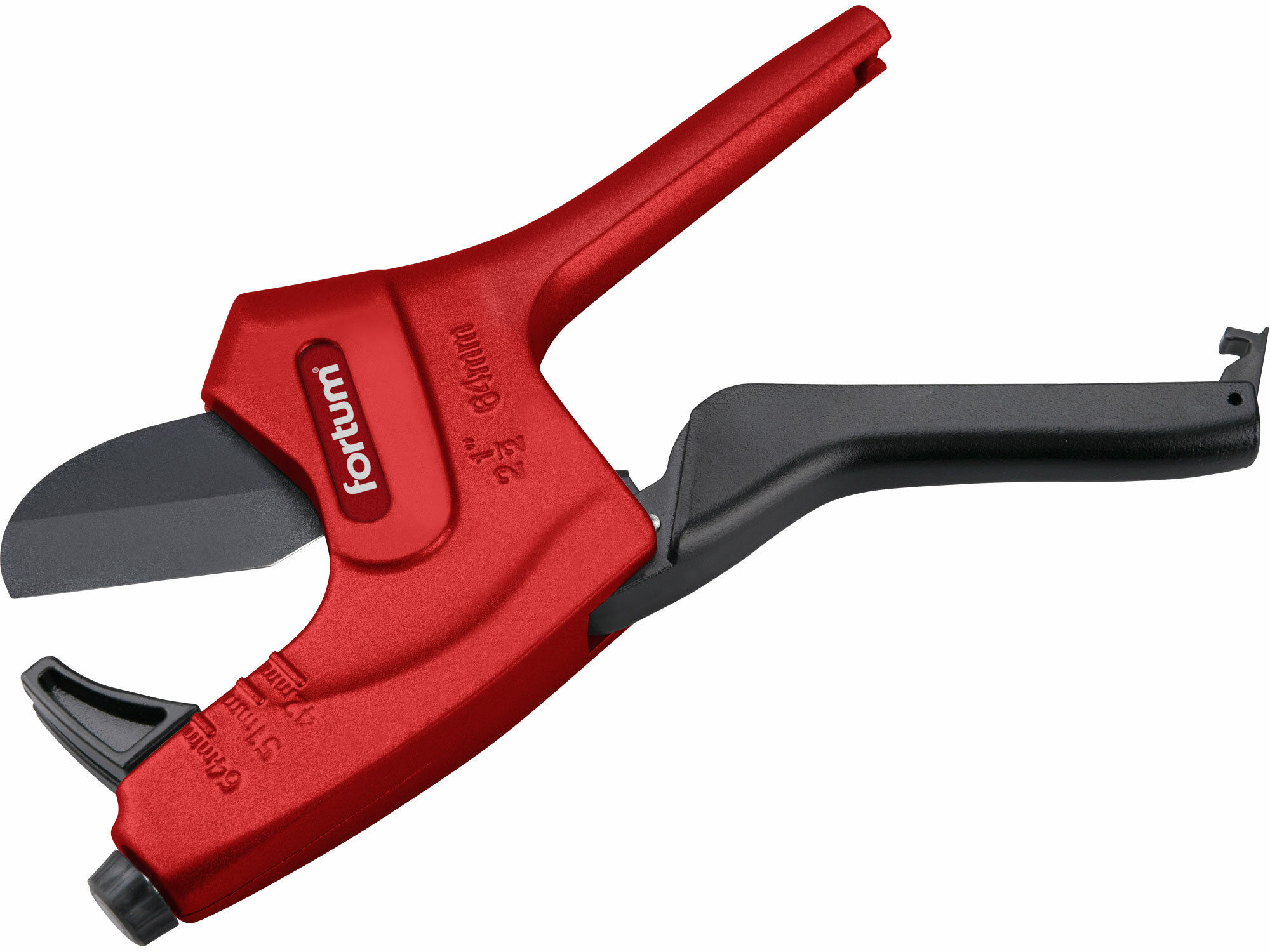 FORTUM 4775016 Nožnice na plastové rúrky a hadice, do Ø64mm (2 5/8")