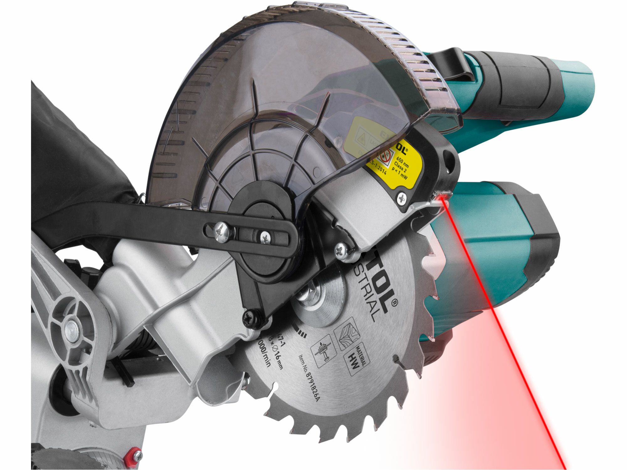 EXTOL INDUSTRIAL 8791826 Píla pokosová s posuvom aku Share20V, 1x2Ah, kotúč 185mm, bezuhlíkový motor