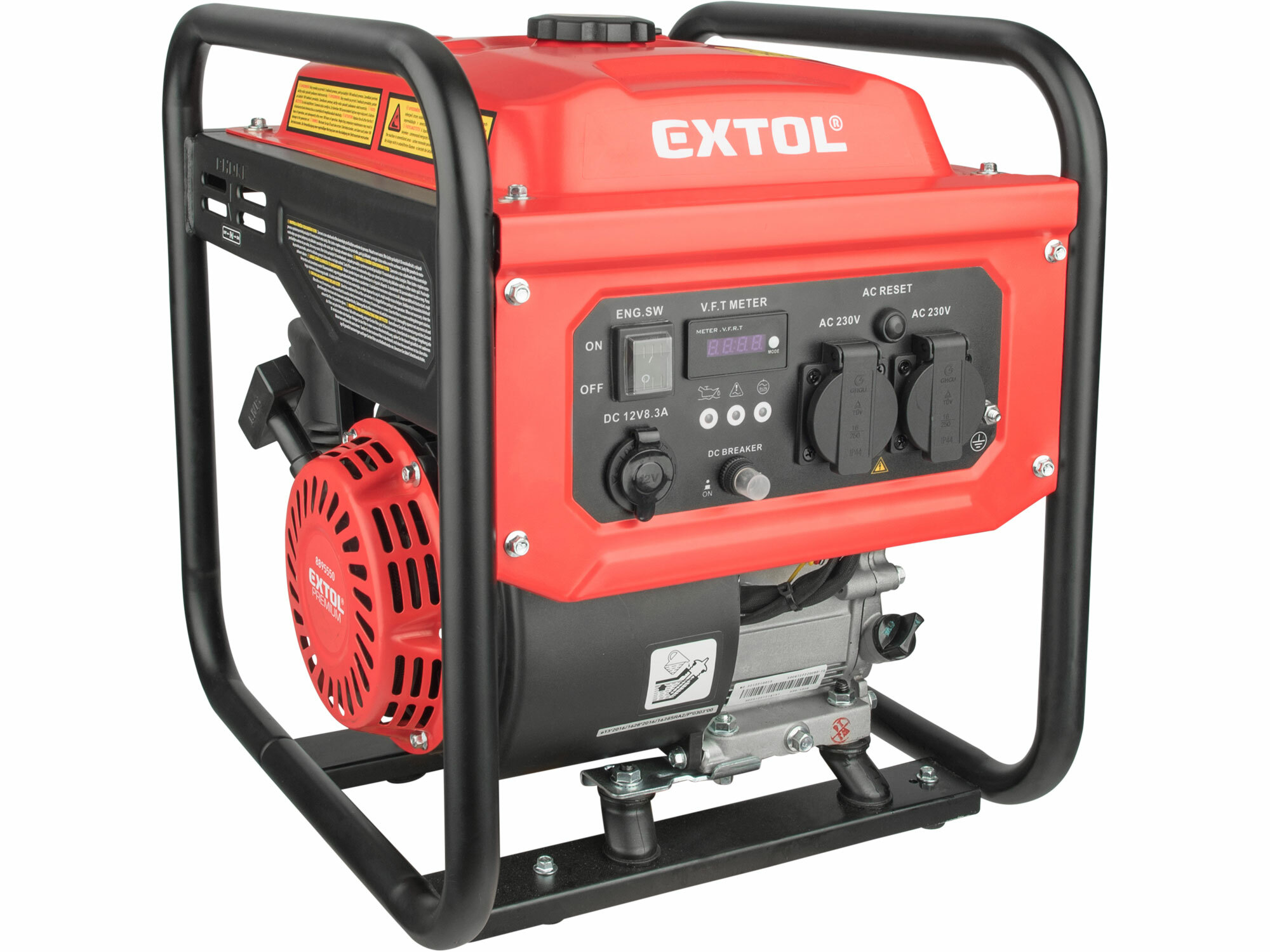 EXTOL PREMIUM 8895550 Elektrocentrála invertorová rámová 1F, 3,5kW, 7HP, ručný štart