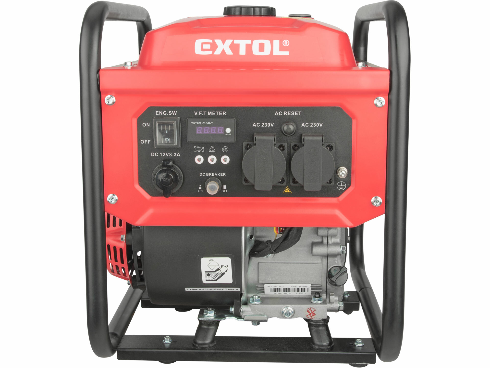 EXTOL PREMIUM 8895550 Elektrocentrála invertorová rámová 1F, 3,5kW, 7HP, ručný štart