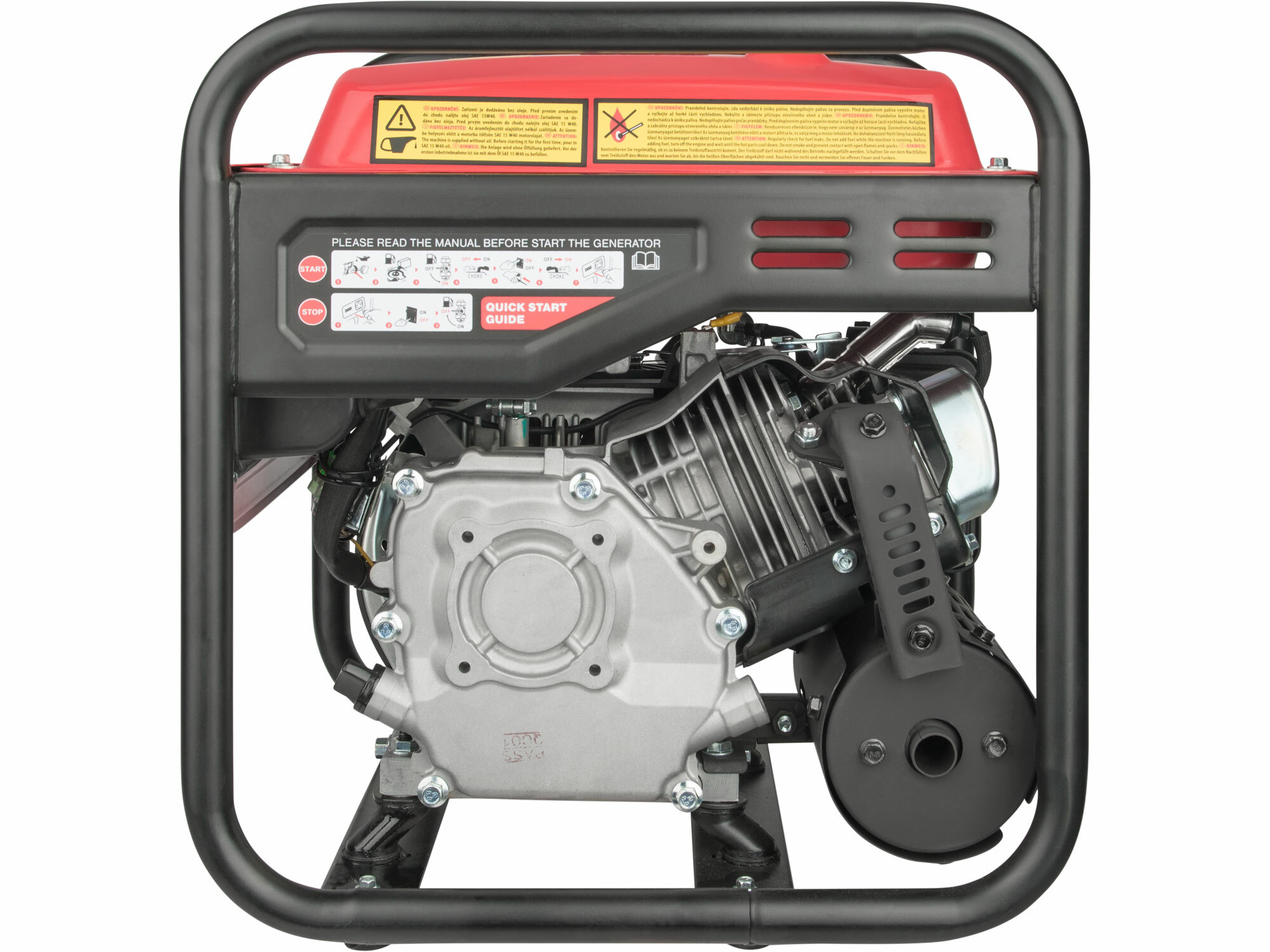EXTOL PREMIUM 8895550 Elektrocentrála invertorová rámová 1F, 3,5kW, 7HP, ručný štart