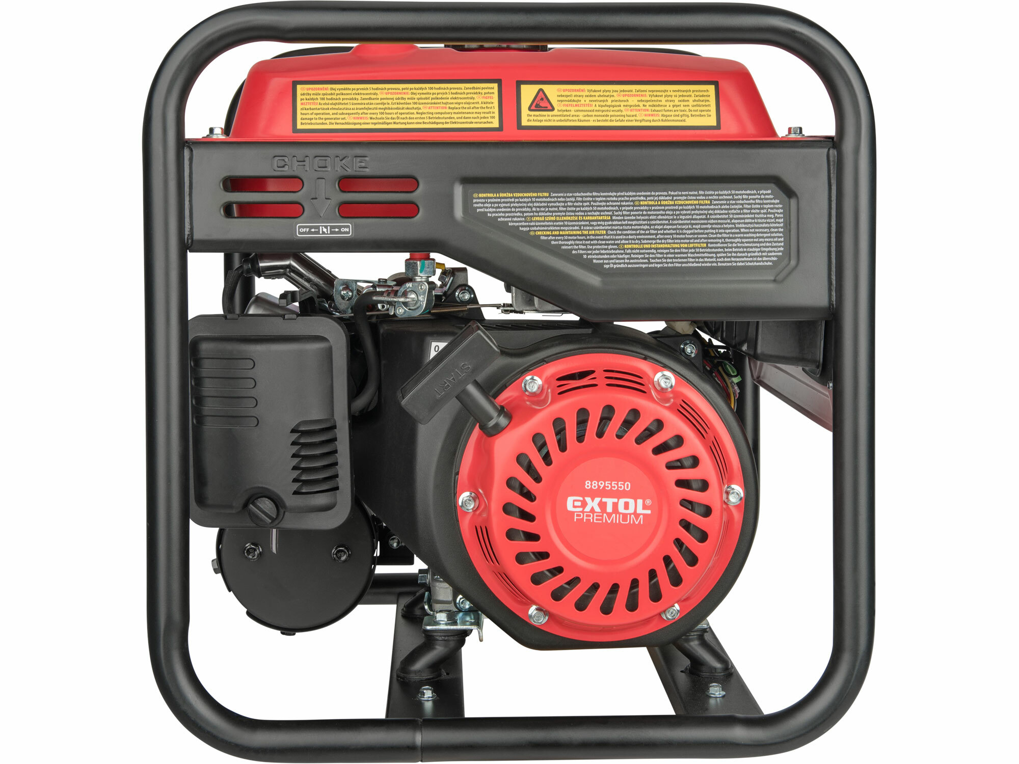 EXTOL PREMIUM 8895550 Elektrocentrála invertorová rámová 1F, 3,5kW, 7HP, ručný štart