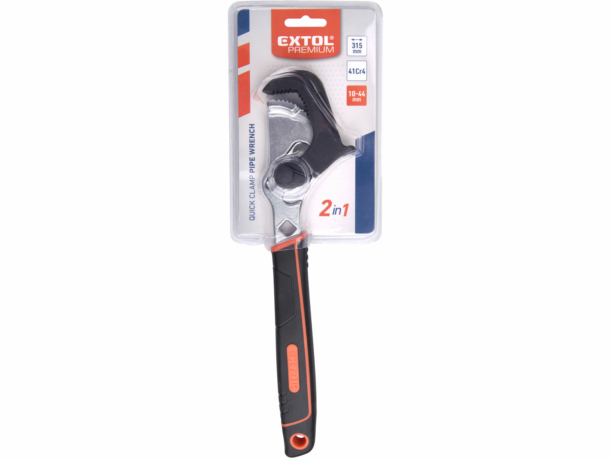 EXTOL PREMIUM 8816343 Nastaviteľný kľúč samozvierací, 315mm, rozsah 10-44mm