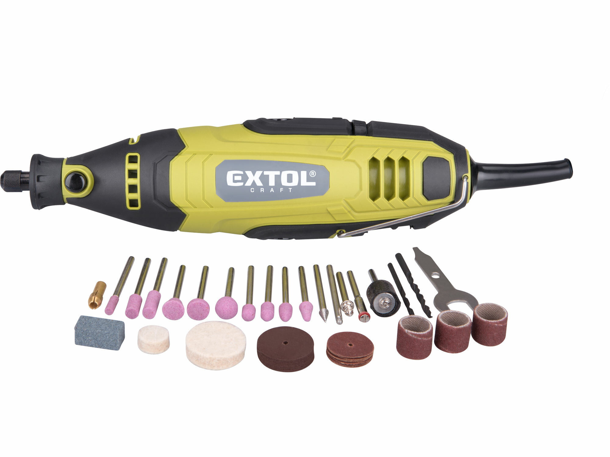EXTOL CRAFT 404112 Brúska priama, 135W, 40ks príslušenstva