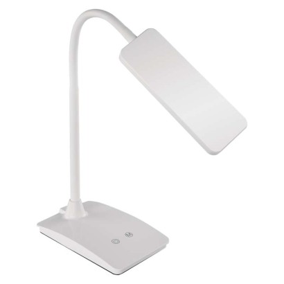 EMOS Lighting LED stolná lampa Eddy, biela