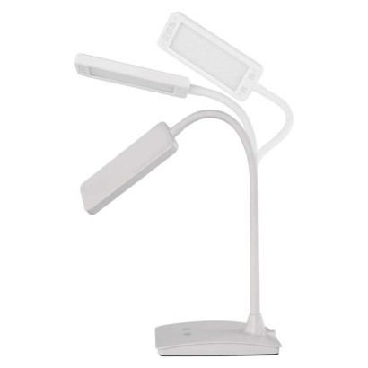 EMOS Lighting LED stolná lampa Eddy, biela