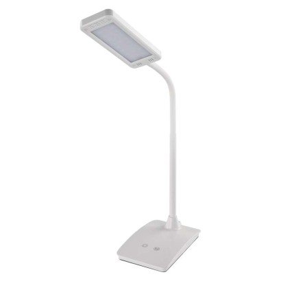 EMOS Lighting LED stolná lampa Eddy, biela