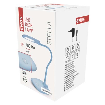 EMOS LED stolná lampa STELLA, modrá
