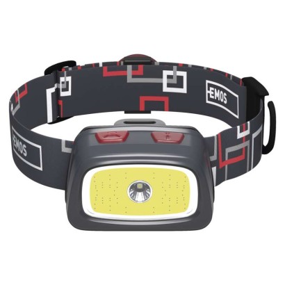 EMOS CREE LED + COB LED čelovka P3531, 330 lm, 65m, 3× AAA