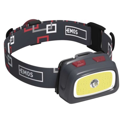 EMOS CREE LED + COB LED čelovka P3531, 330 lm, 65m, 3× AAA