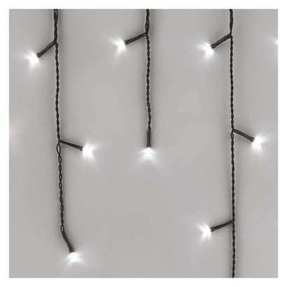 EMOS Lighting LED vianočné cencúle, 10 m, vonkajšie aj vnútorné, studená biela, programy