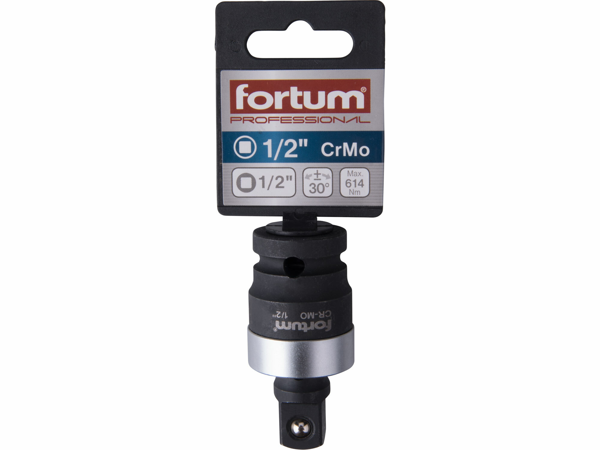 FORTUM 4790010 Adaptér rázový s kĺbom, 1/2" na 1/2", vychýlenie 30st