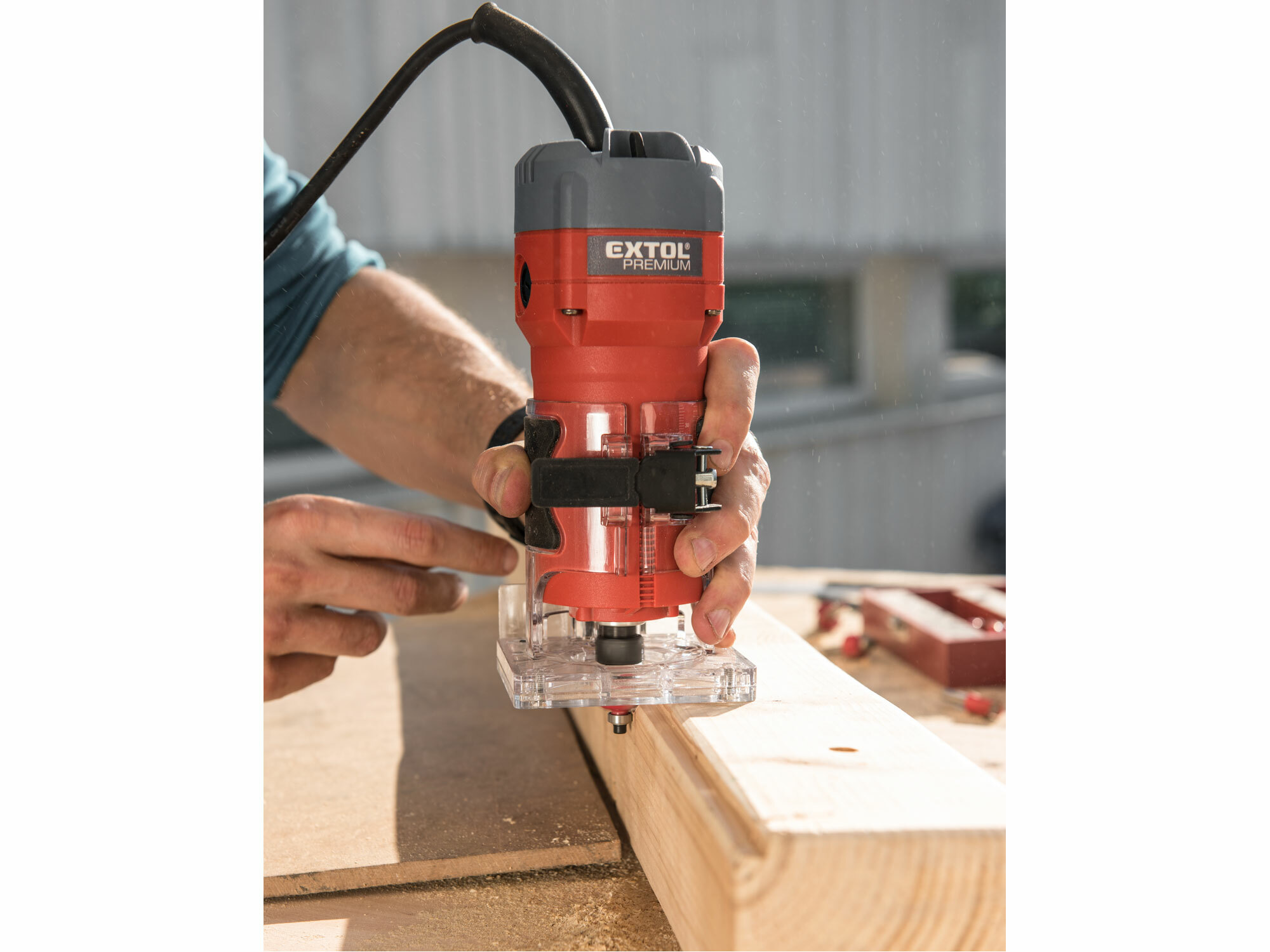 EXTOL PREMIUM 8893311 Frézka ohraňovacia jednoručná 510W, skľučovadlo 6mm