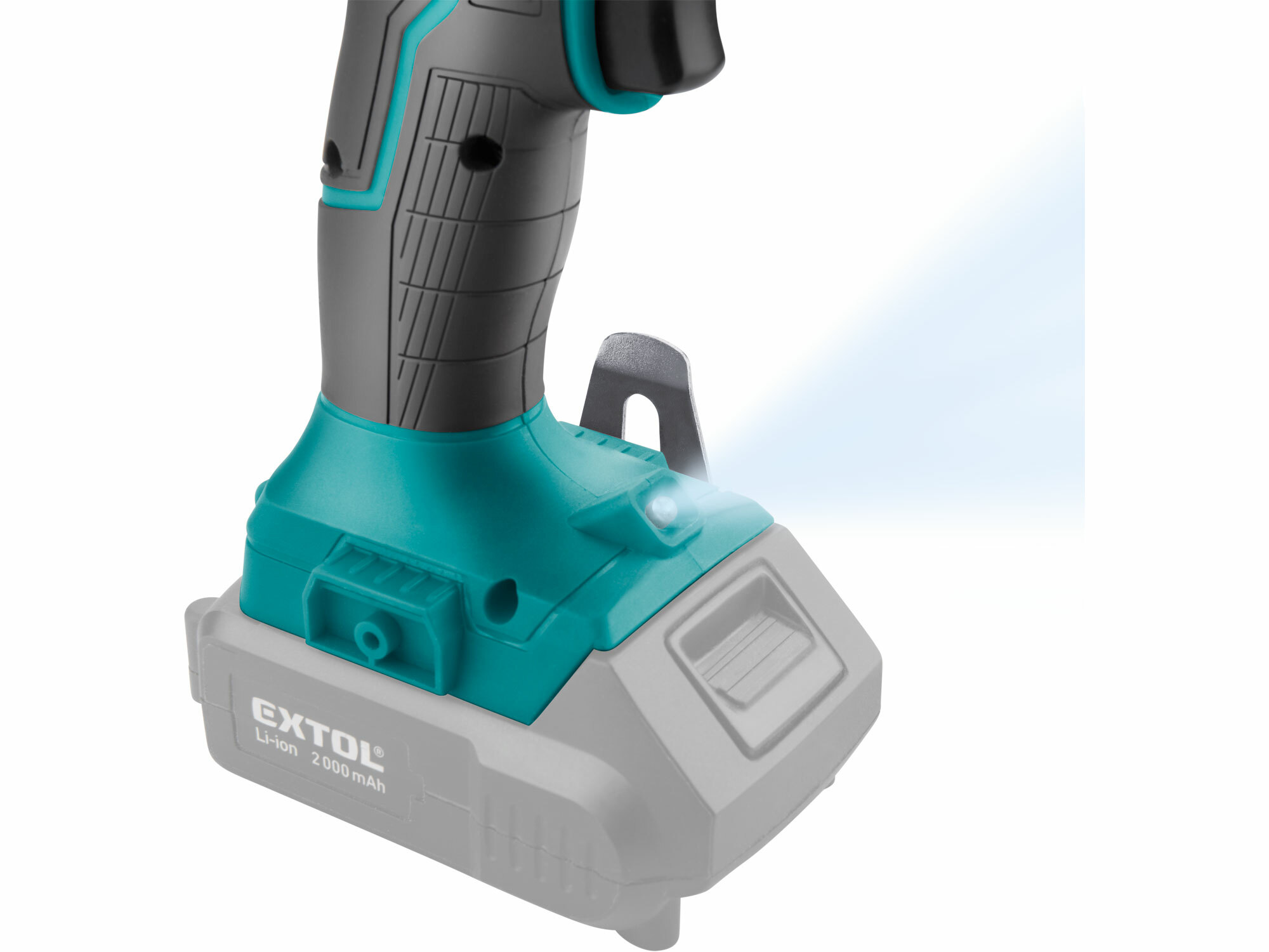 EXTOL INDUSTRIAL 8791803 Vŕtačka s príklepom aku Share20V, bez aku, 80Nm, bezuhlíkový motor, kufor