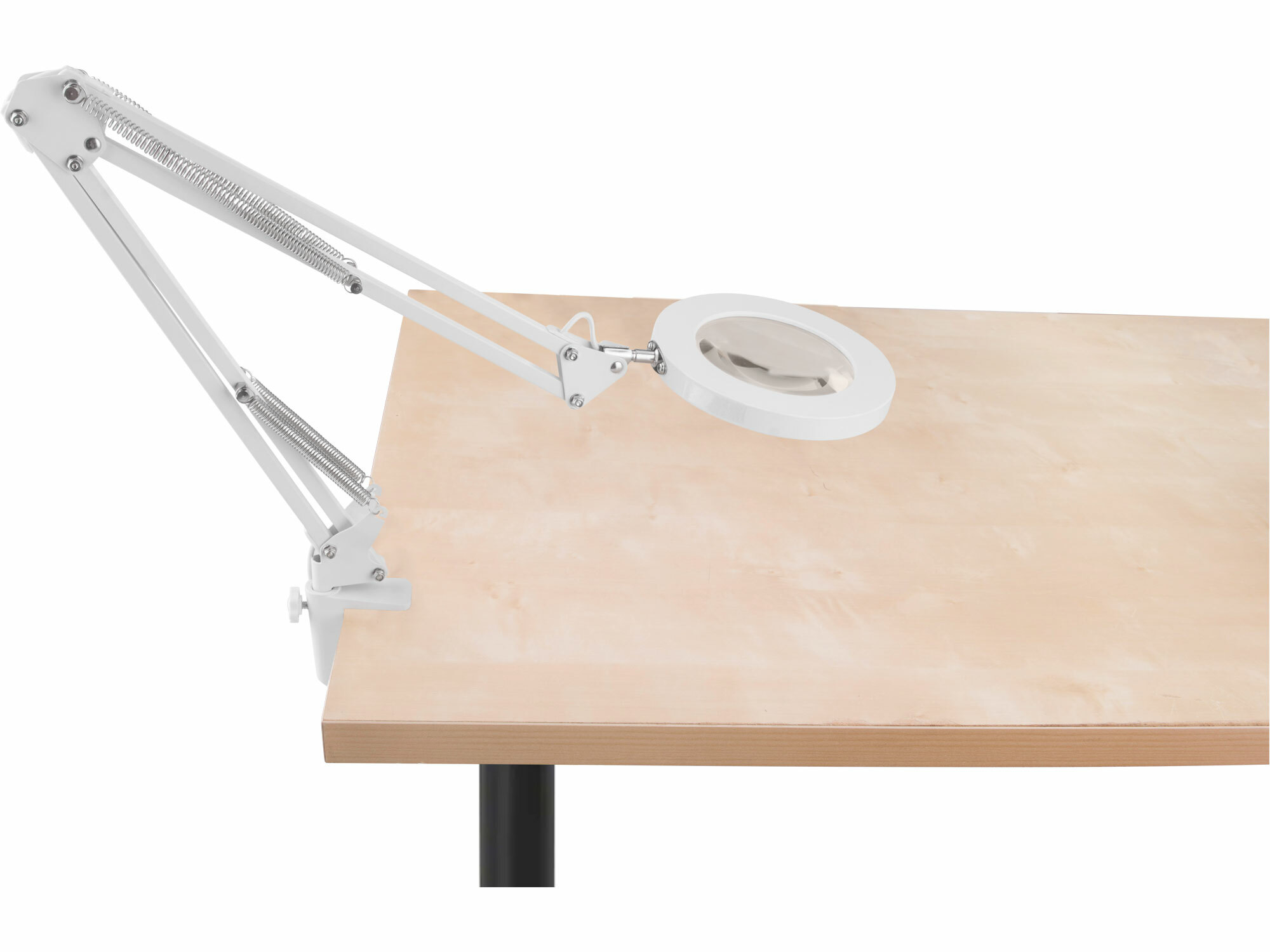 EXTOL LIGHT 43161 Lampa stolová s LED a lupou, 2400lm, USB napájanie, biela