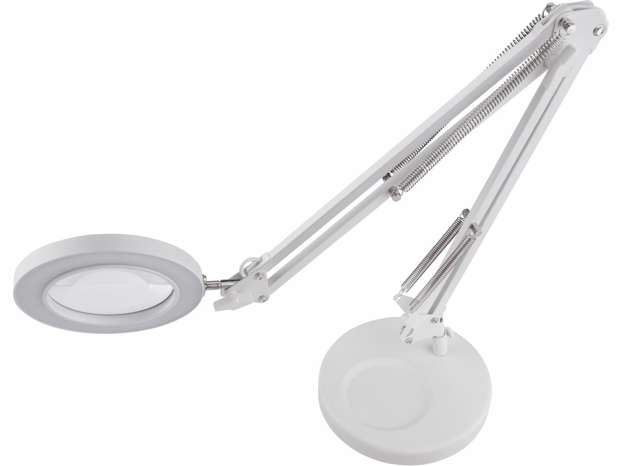 EXTOL LIGHT 43161 Lampa stolová s LED a lupou, 2400lm, USB napájanie, biela