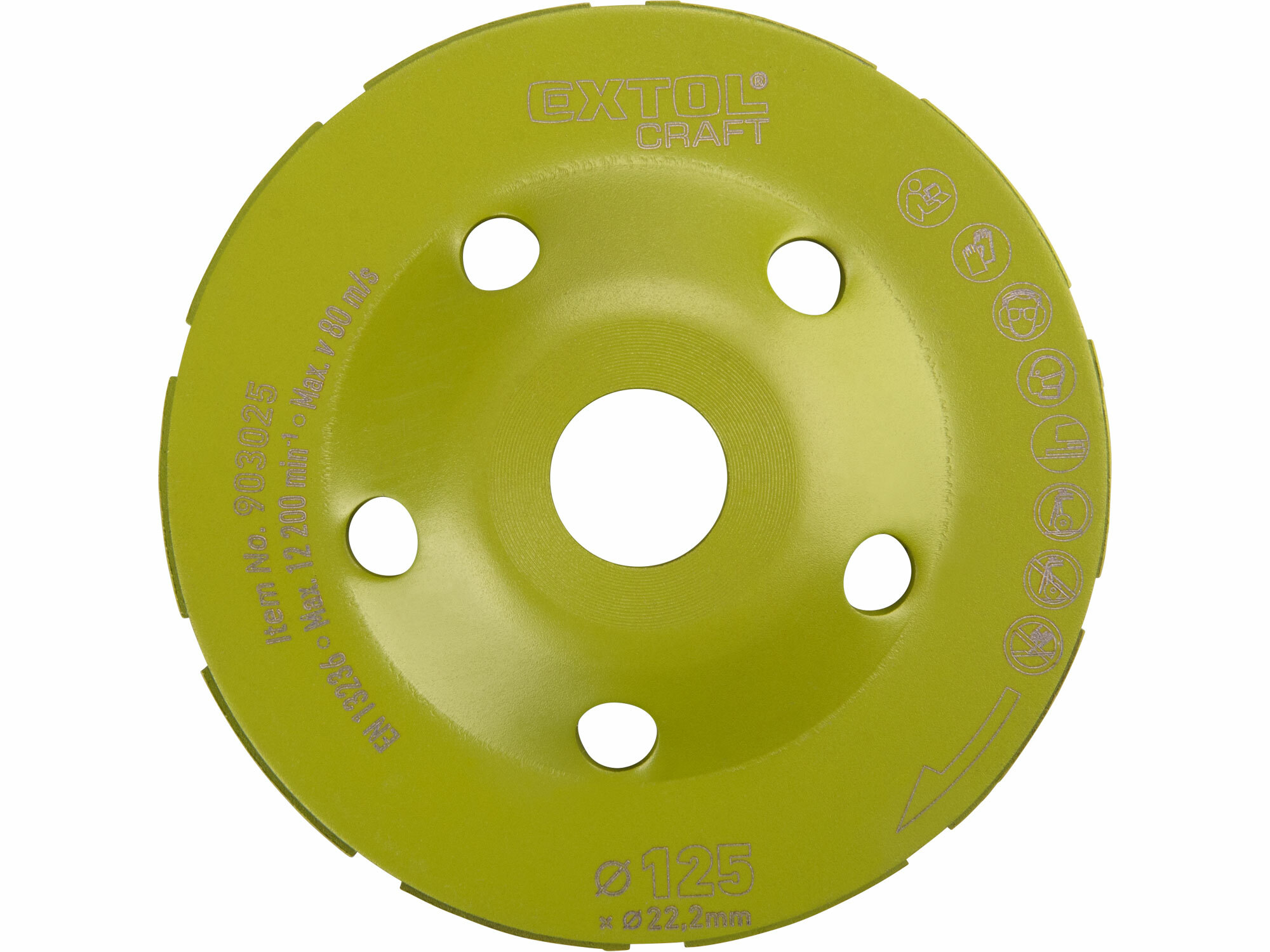 EXTOL CRAFT 903025 Kotúč brúsny diamantový dvojradový, 125mm