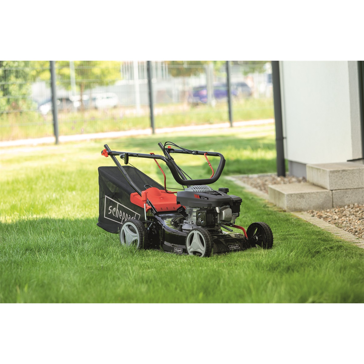 Scheppach MP 132-42 benzínová kosačka bez pojazdu, záber 42 cm, 3,4 HP