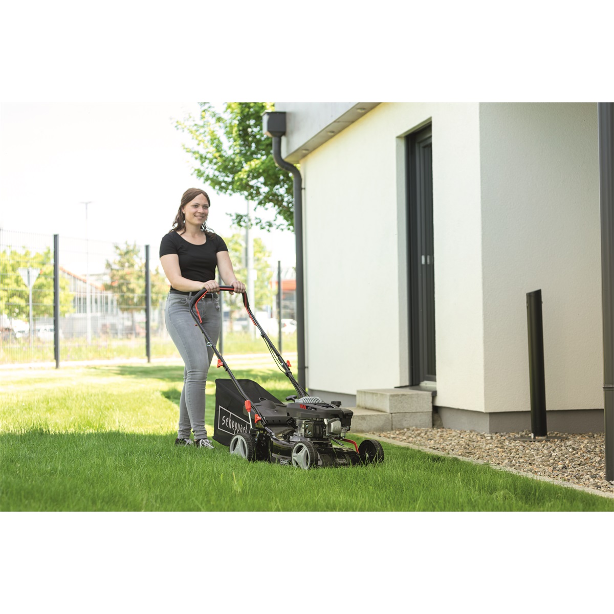 Scheppach MP 132-42 benzínová kosačka bez pojazdu, záber 42 cm, 3,4 HP