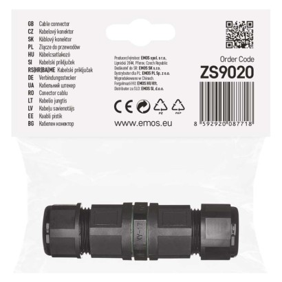 EMOS Lighting Plastová káblová spojka IP68