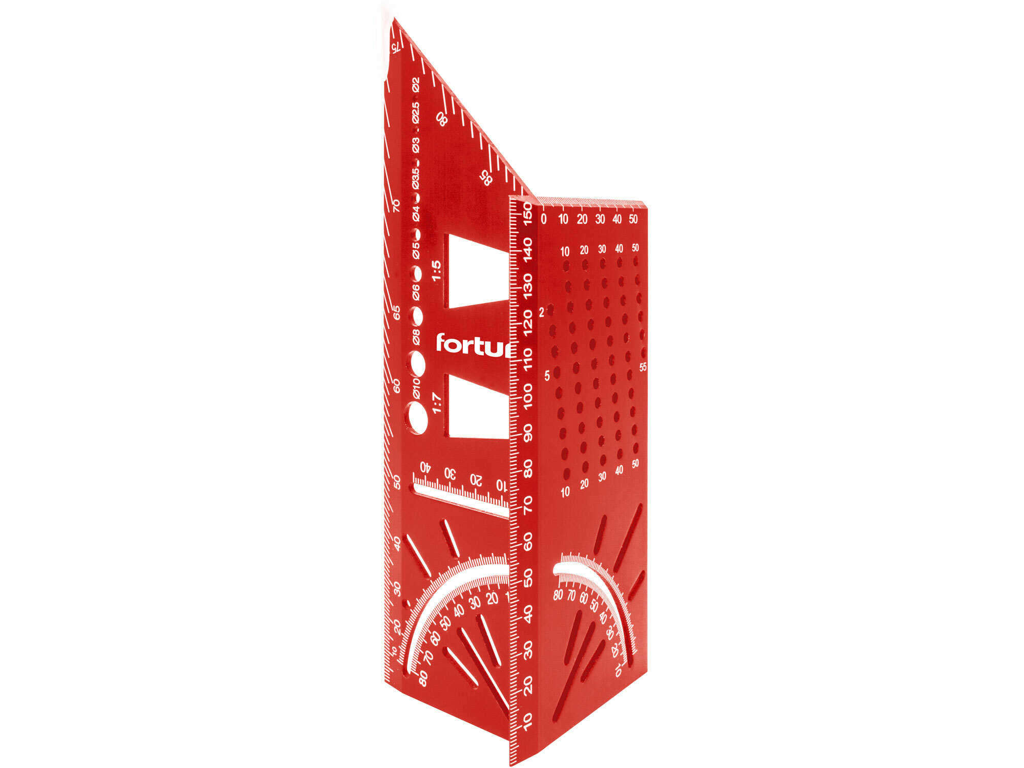 FORTUM 4784104 Uholník hliníkový rohový, 215x72x63mm, uhlomer, rybinový spoj
