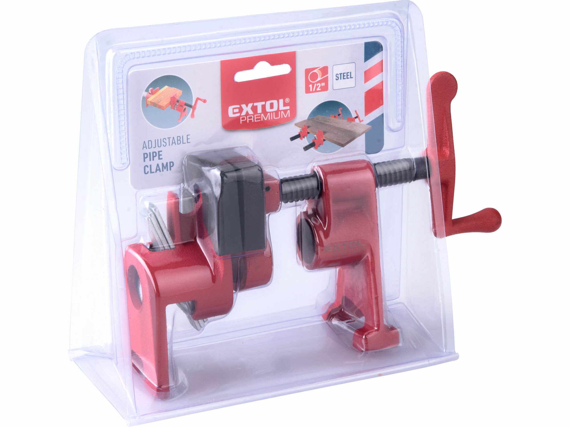 EXTOL PREMIUM 8815402 Svorka skrutková na rúrku, 1/2"