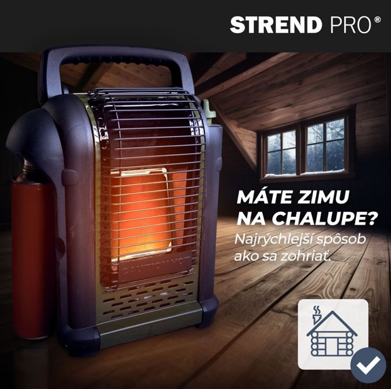Ohrievač Strend Pro AD037, na kartuš so závitom, kempingový, prenosný, piezo