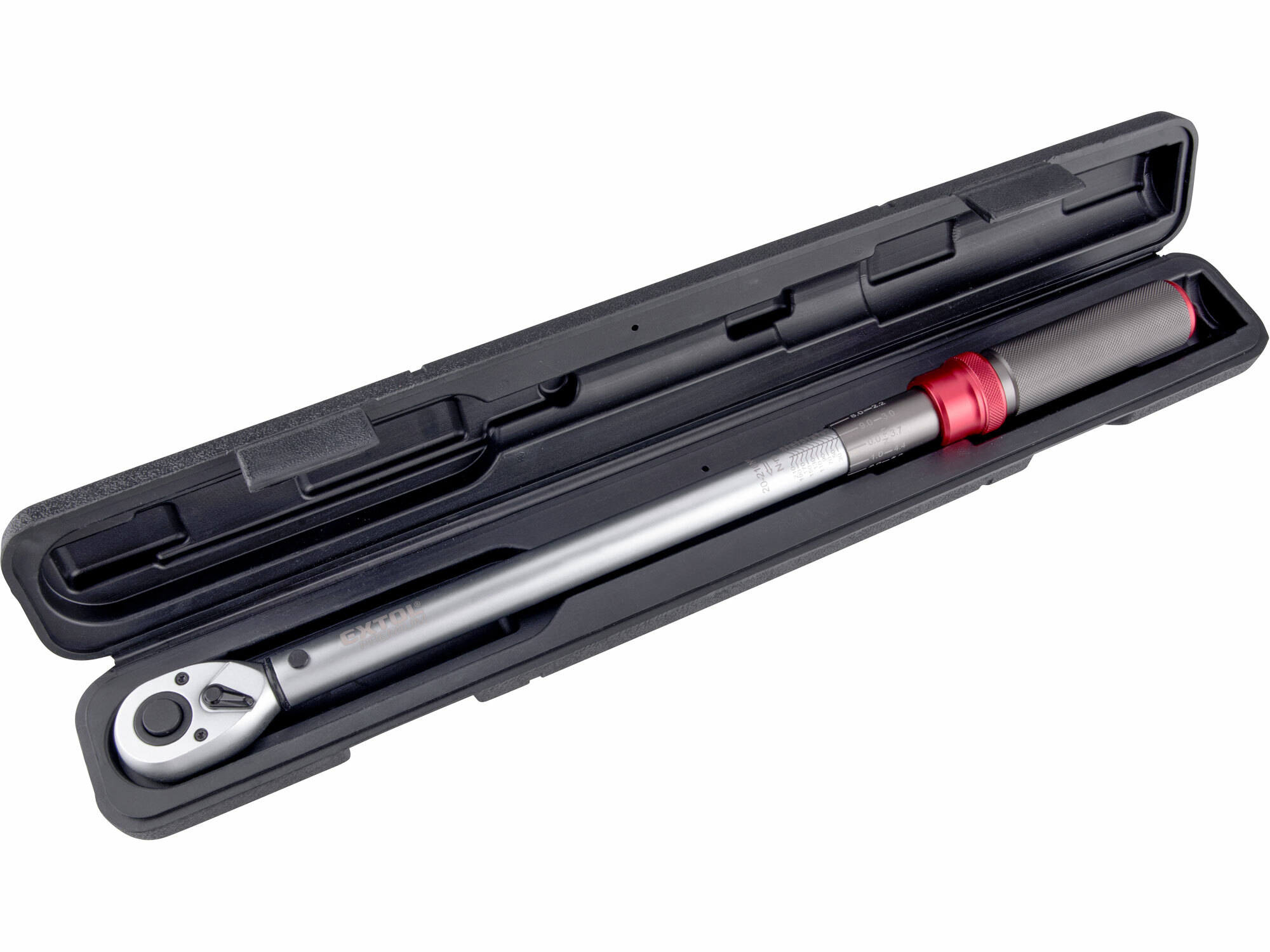 EXTOL PREMIUM 8825308 Kľúč momentový so stupnicou 1/2", 20-210Nm, dĺžka 500mm