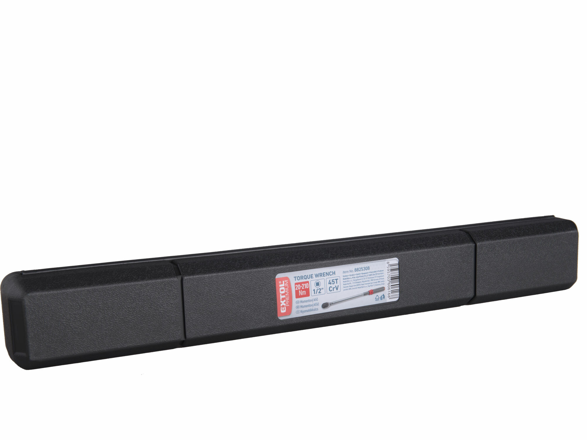 EXTOL PREMIUM 8825308 Kľúč momentový so stupnicou 1/2", 20-210Nm, dĺžka 500mm