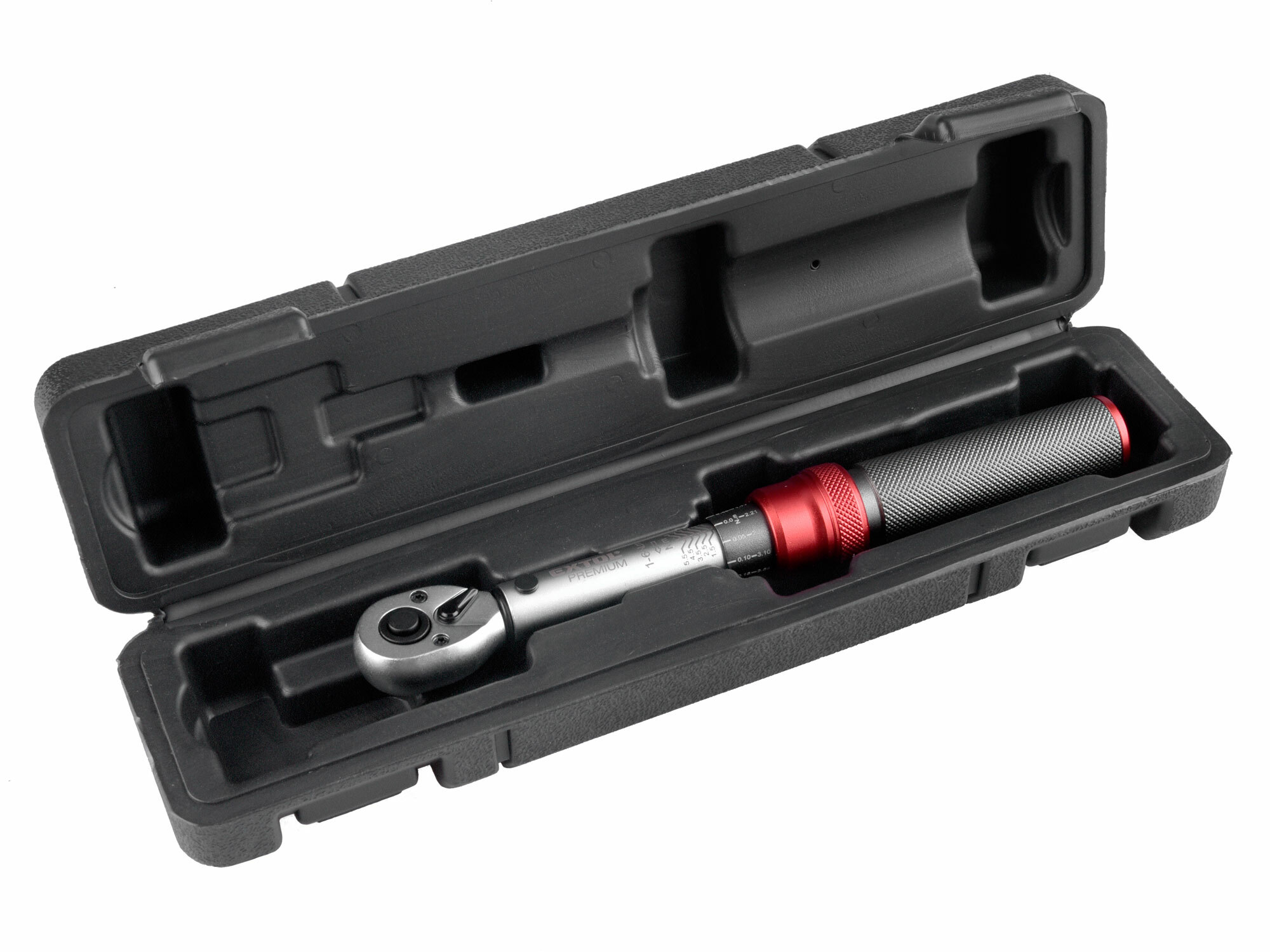 EXTOL PREMIUM 8825304 Kľúč momentový so stupnicou 1/4", 1-6Nm, dĺžka 220mm