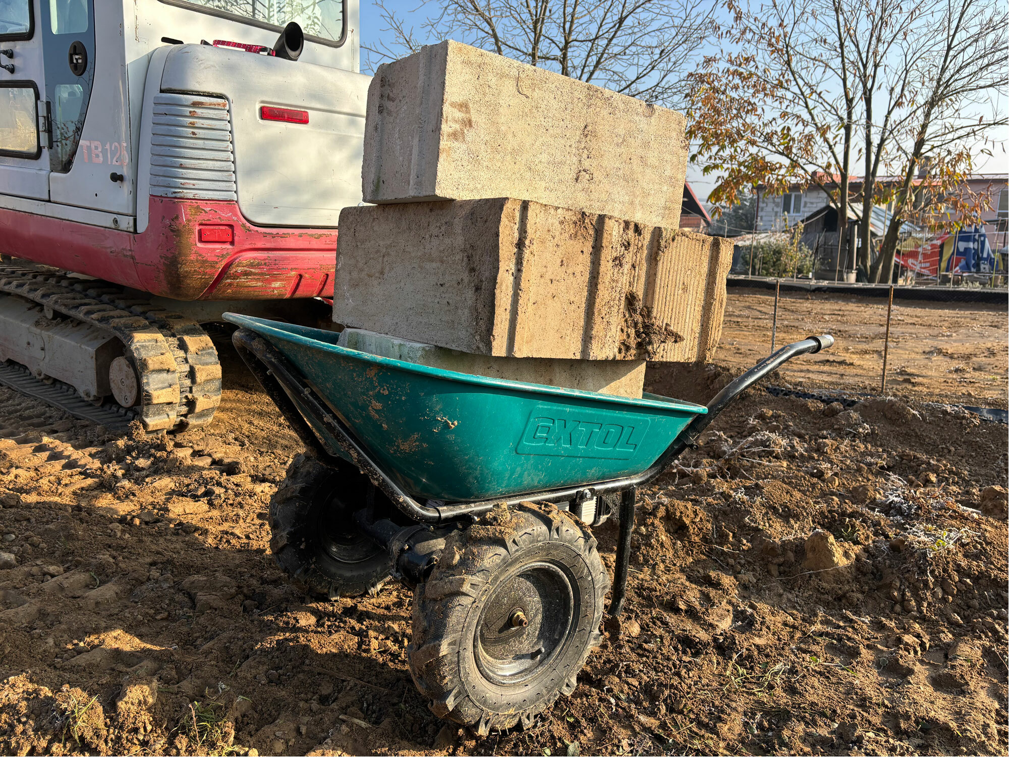 EXTOL INDUSTRIAL 8791590 Fúrik na aku pohon dvojkolesový, 1x 40V/6Ah, 100l, max. 260kg