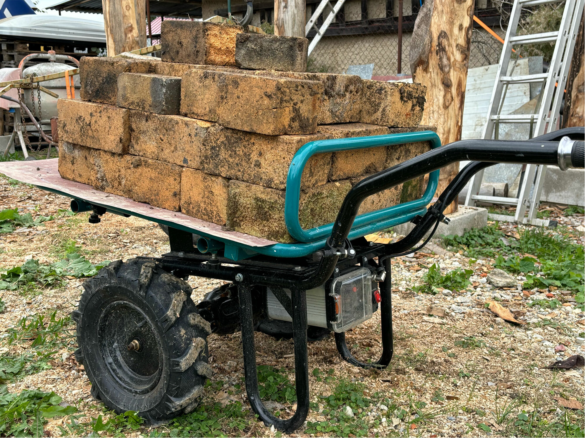 EXTOL INDUSTRIAL 8791590 Fúrik na aku pohon dvojkolesový, 1x 40V/6Ah, 100l, max. 260kg