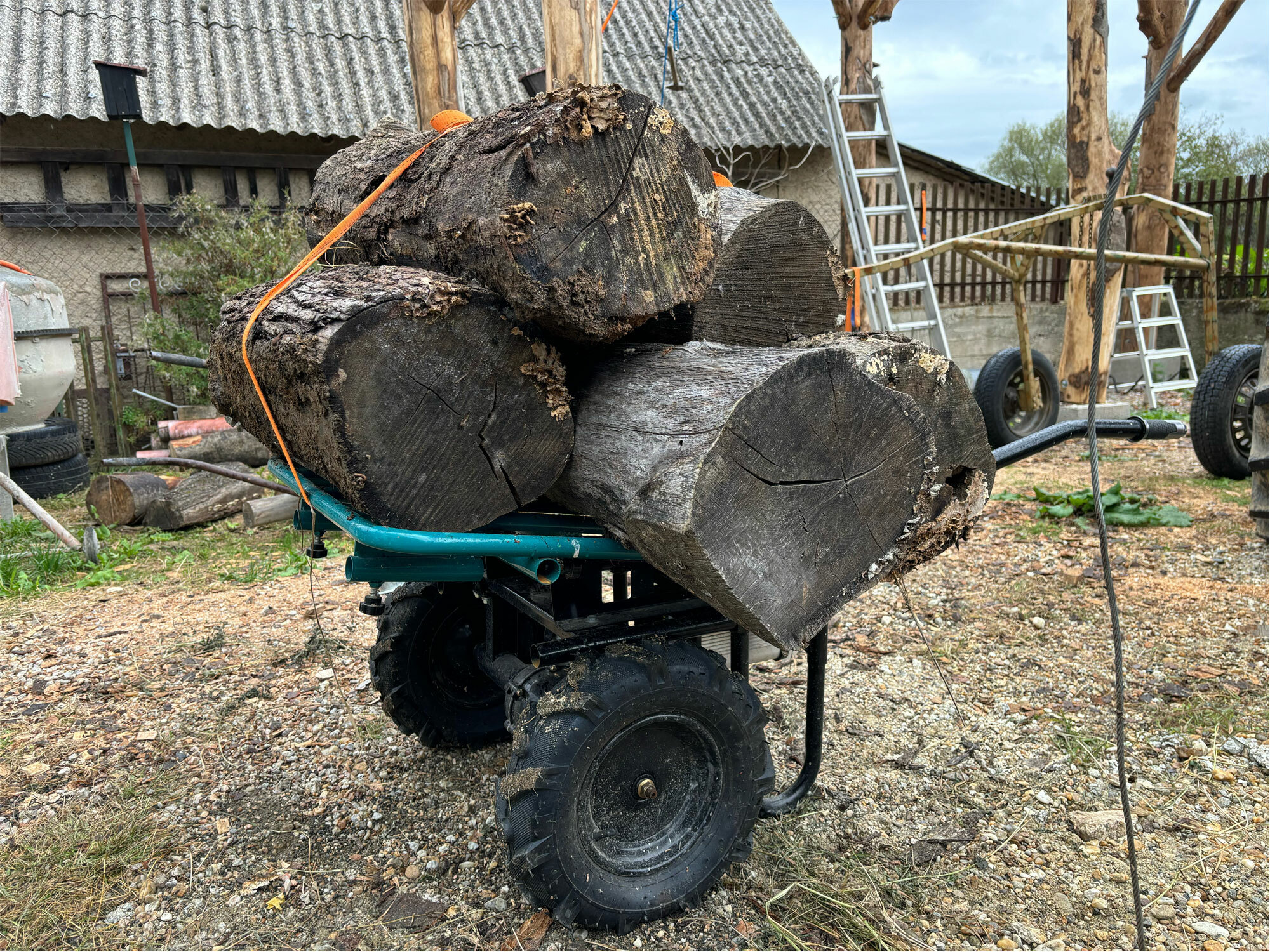 EXTOL INDUSTRIAL 8791590 Fúrik na aku pohon dvojkolesový, 1x 40V/6Ah, 100l, max. 260kg