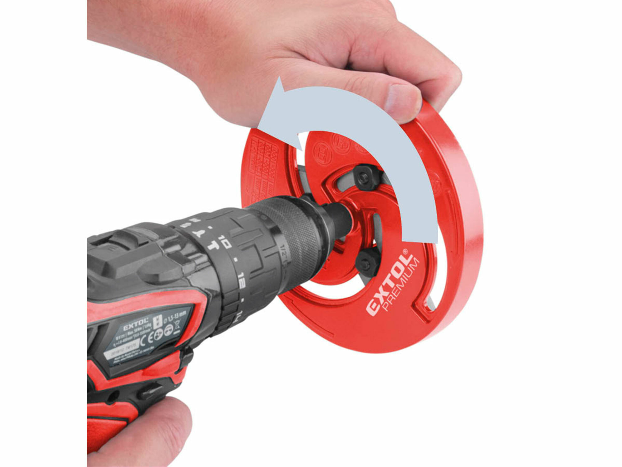 EXTOL PREMIUM 8801610 Vyrezávač otvorov trojramenný nastaviteľný, Ø19-127mm