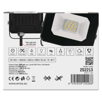 EMOS LED reflektor SIMPO 10 W neutrálna biela