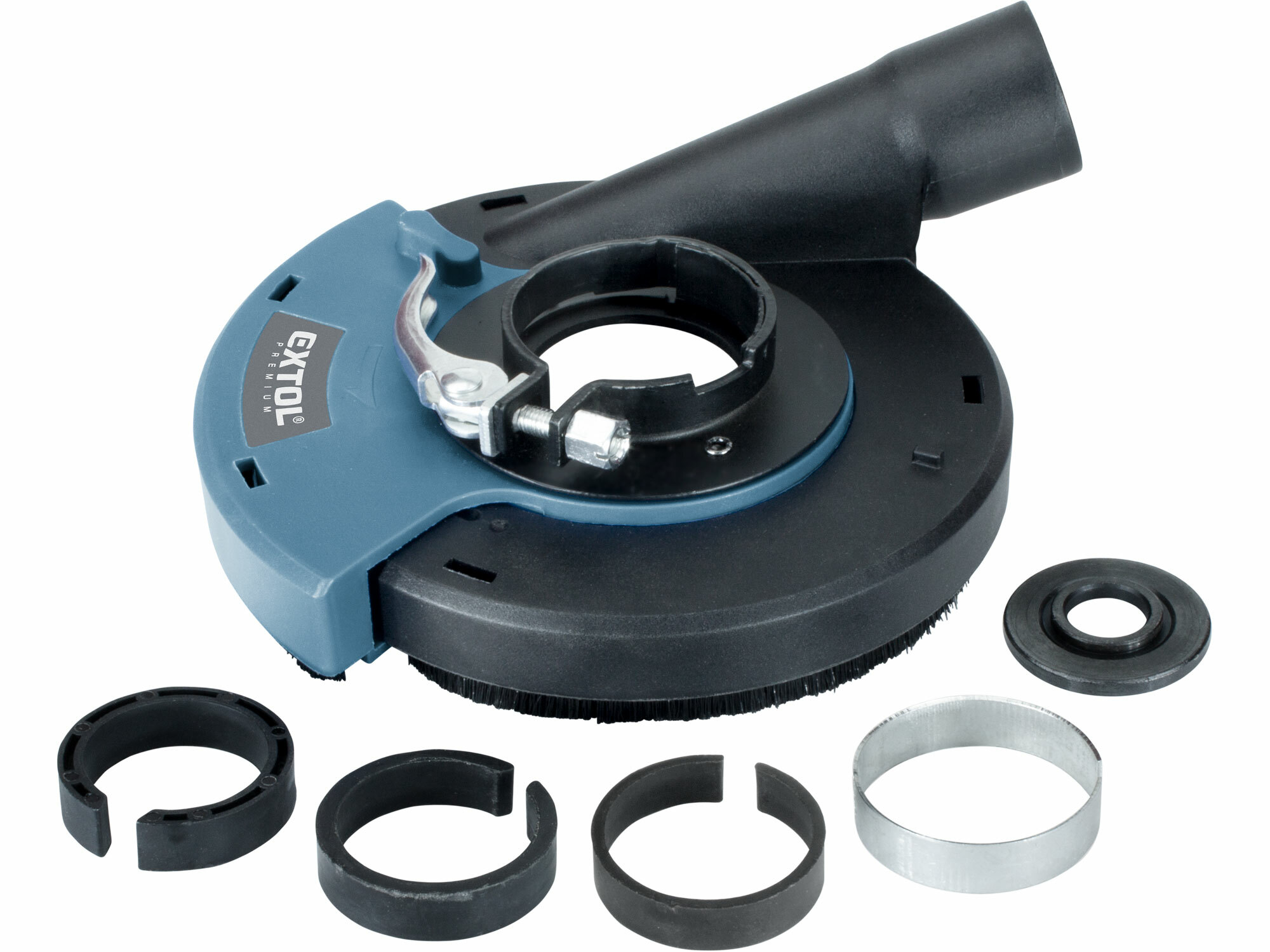 EXTOL PREMIUM 8807020 Kryt s odsávaním pre uhlovú brúsku na brúsenie a leštenie, 125mm