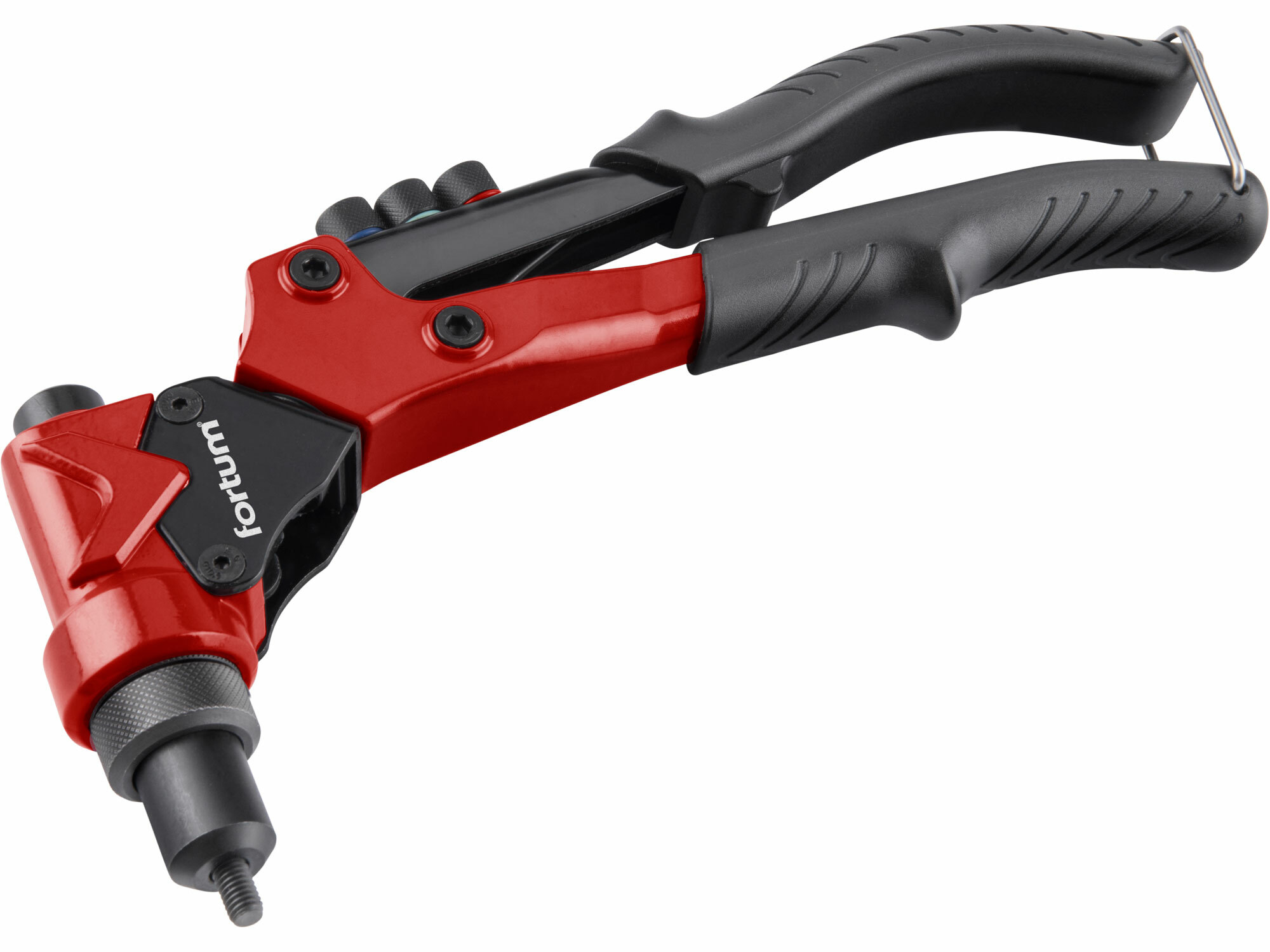 FORTUM 4770628 Kliešte nitovacie s otočnou hlavou, 260mm, 2v1, nity 2,4-4,8mm, matice M3-M6