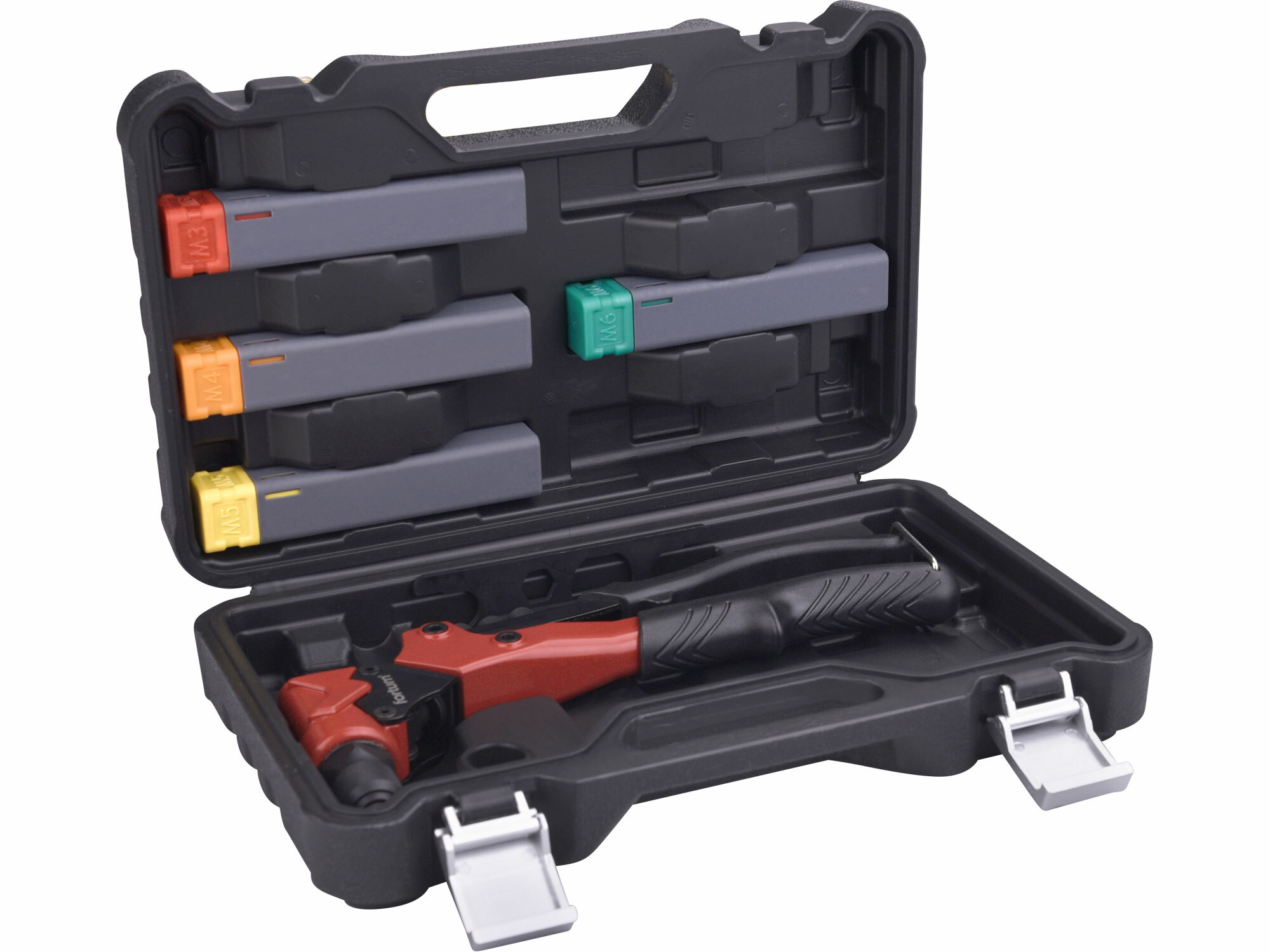 FORTUM 4770628 Kliešte nitovacie s otočnou hlavou, 260mm, 2v1, nity 2,4-4,8mm, matice M3-M6