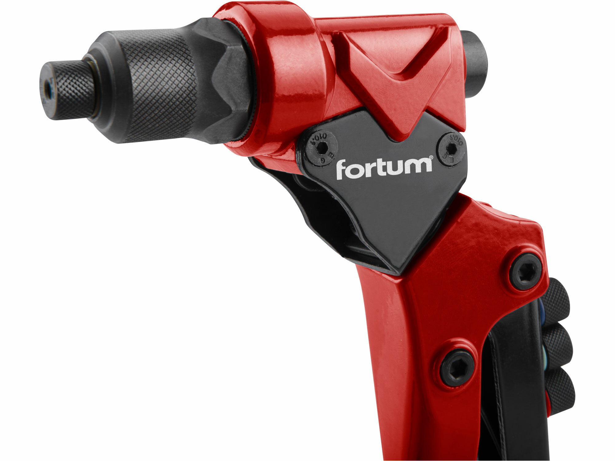 FORTUM 4770628 Kliešte nitovacie s otočnou hlavou, 260mm, 2v1, nity 2,4-4,8mm, matice M3-M6