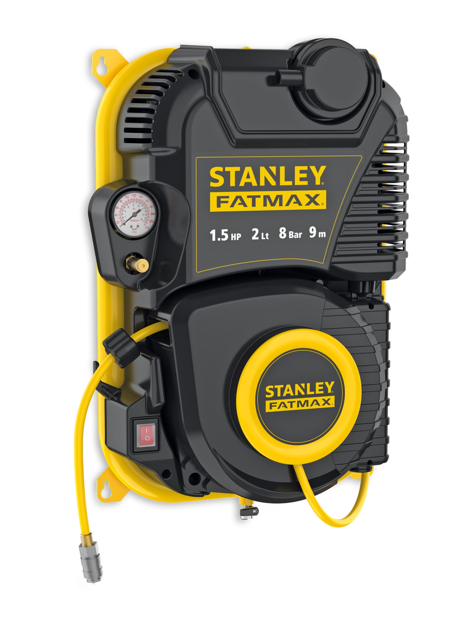 STANLEY - Kompresory FMXCMD152WE Kompresor WALL TECH PRO 8 bar / 2 L