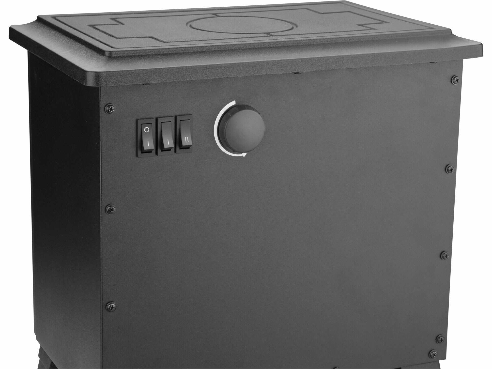 EXTOL LIGHT 43420 Krb LED, s plápolajúcim ohňom a vyhrievaním, 900W/1800W, 41x36x24cm