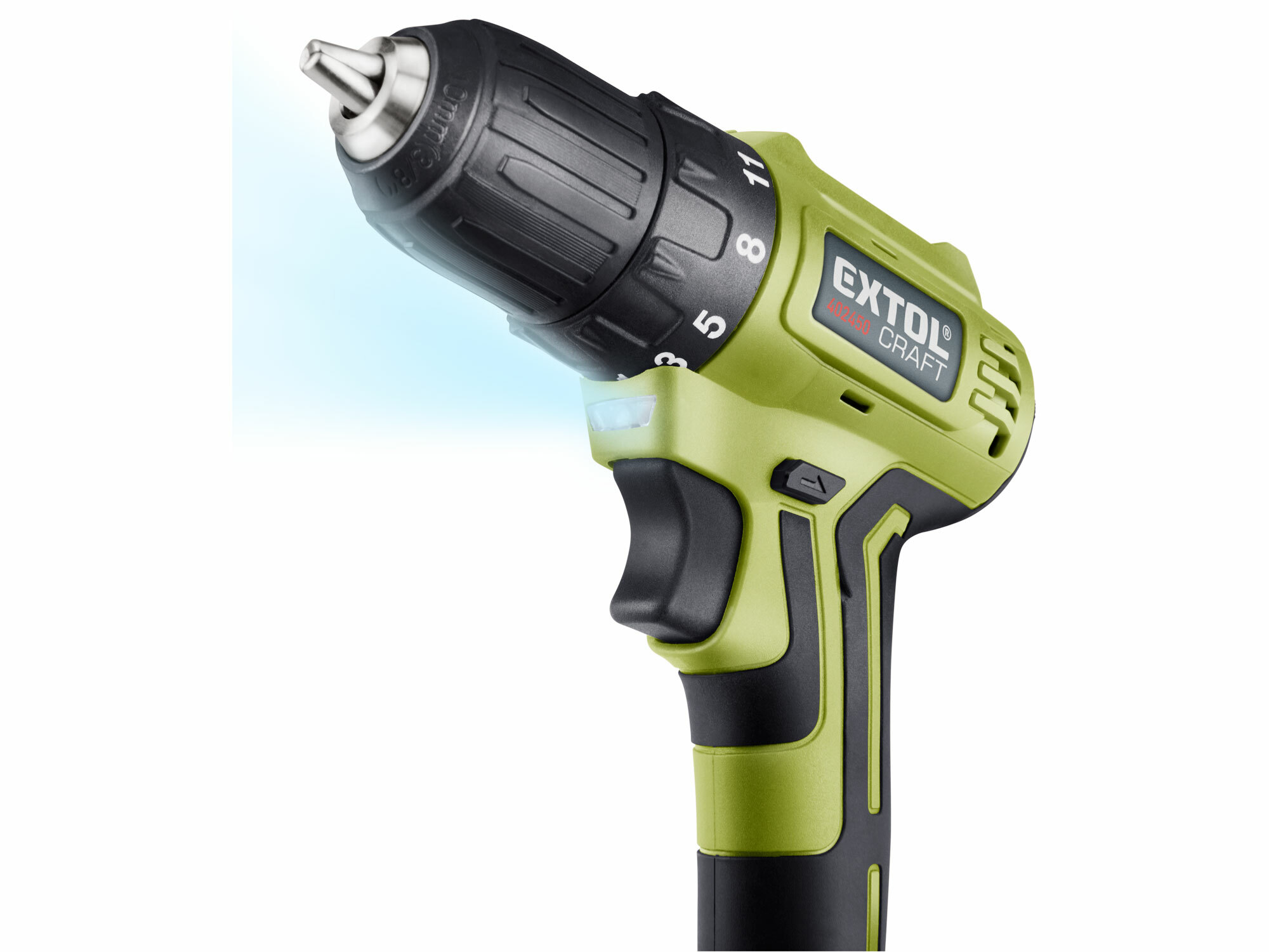 EXTOL CRAFT 402451 Vŕtačka akumulátorová bezuhlíková, 20V, bez aku a nabíjačky, 31Nm