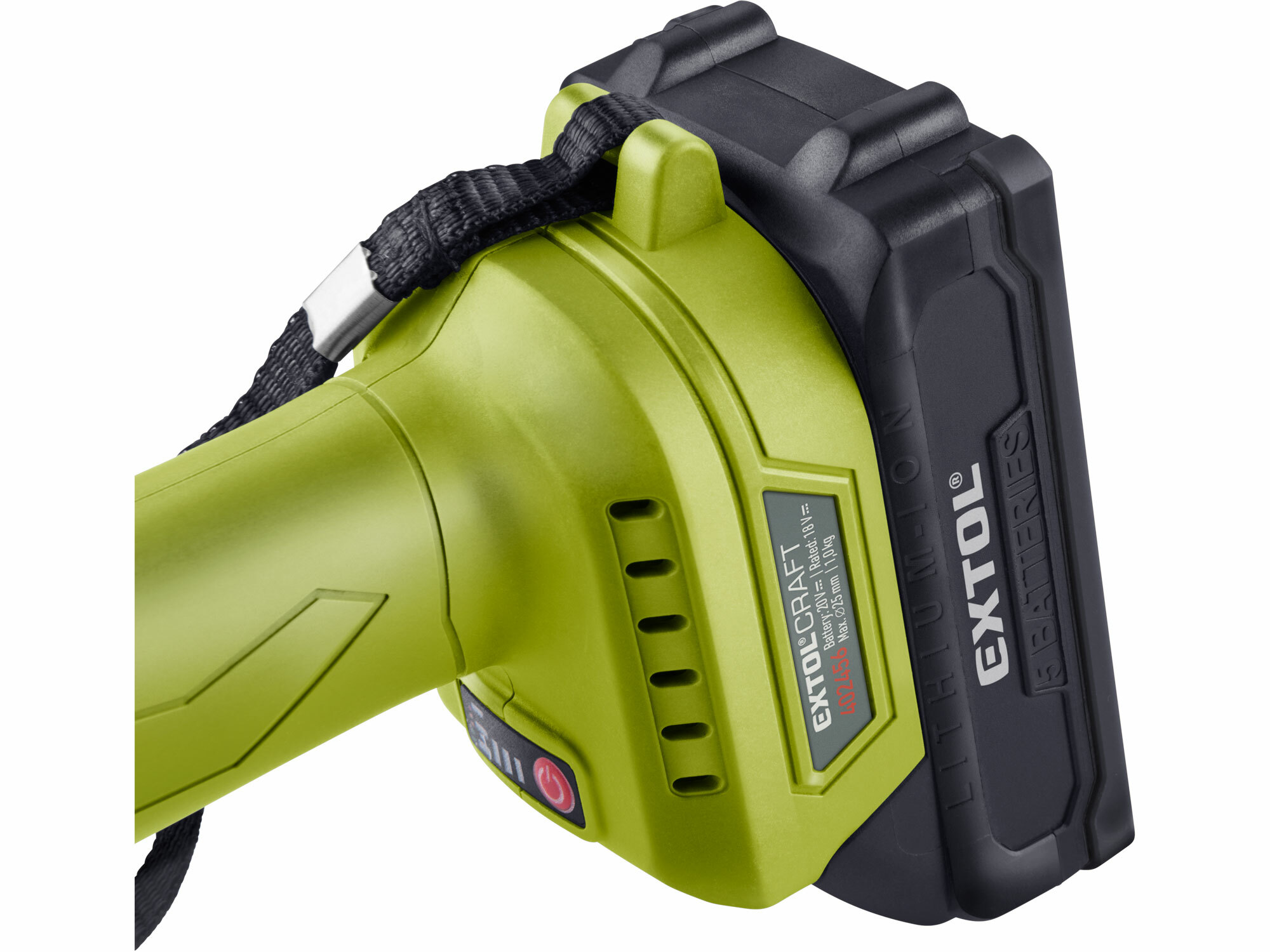 EXTOL CRAFT 402456 Aku nožnice na konáre 20V, 1x 2Ah Li-ion, bezuhlíkový motor, max. 25mm