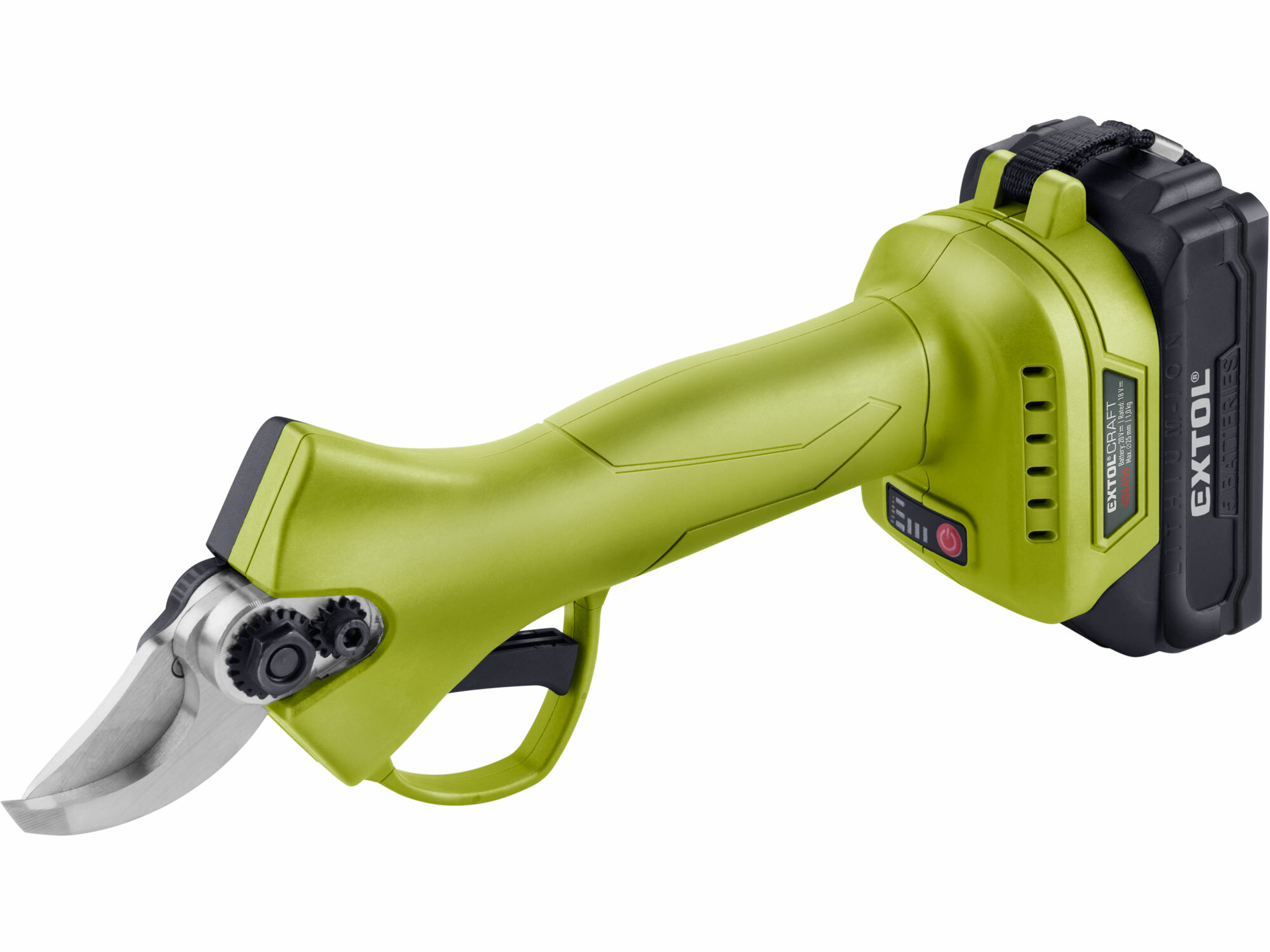 EXTOL CRAFT 402456 Aku nožnice na konáre 20V, 1x 2Ah Li-ion, bezuhlíkový motor, max. 25mm