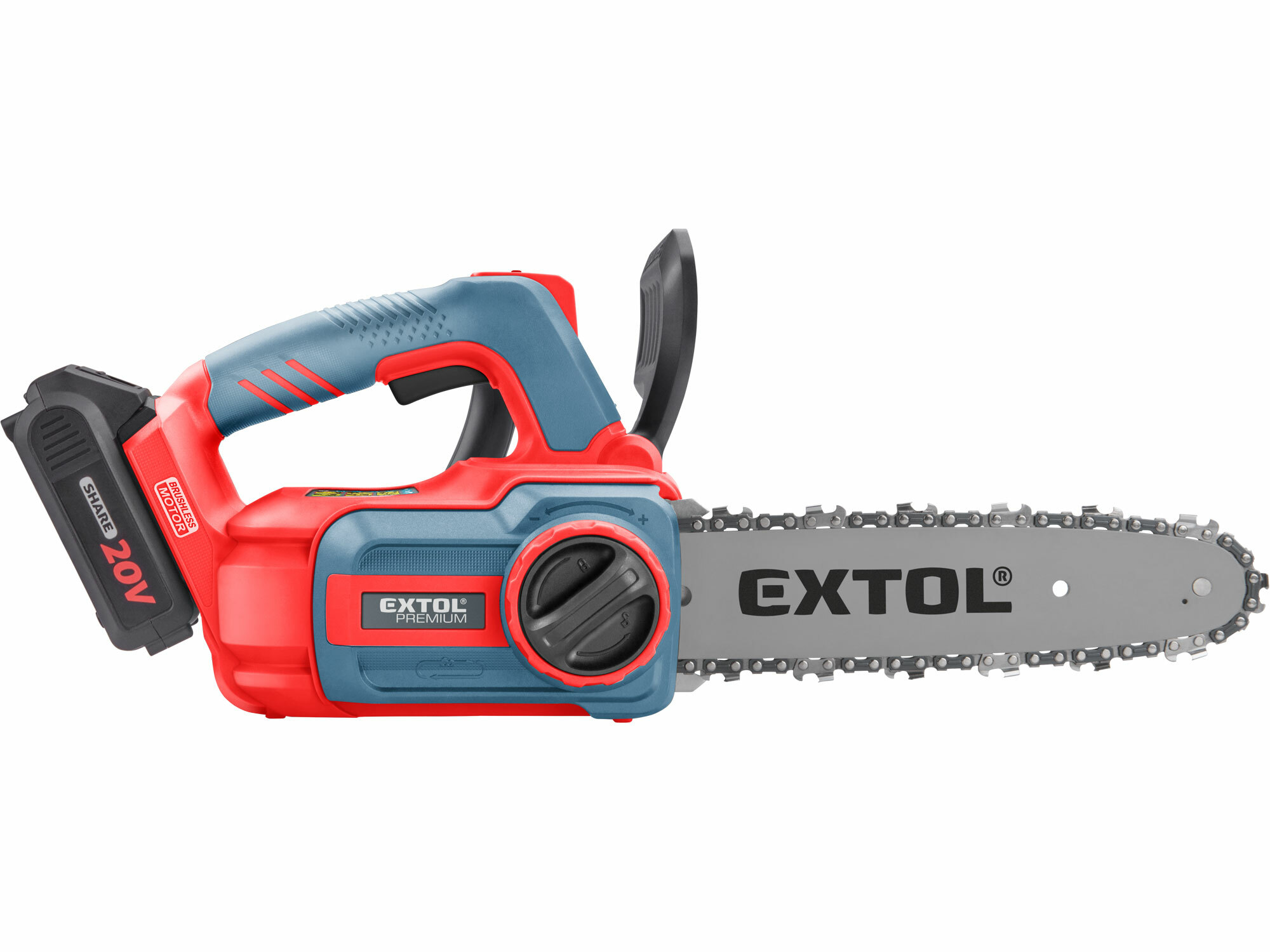 EXTOL PREMIUM 8891920 Píla reťazová aku Share20V, 1x 2Ah, čepeľ 300mm