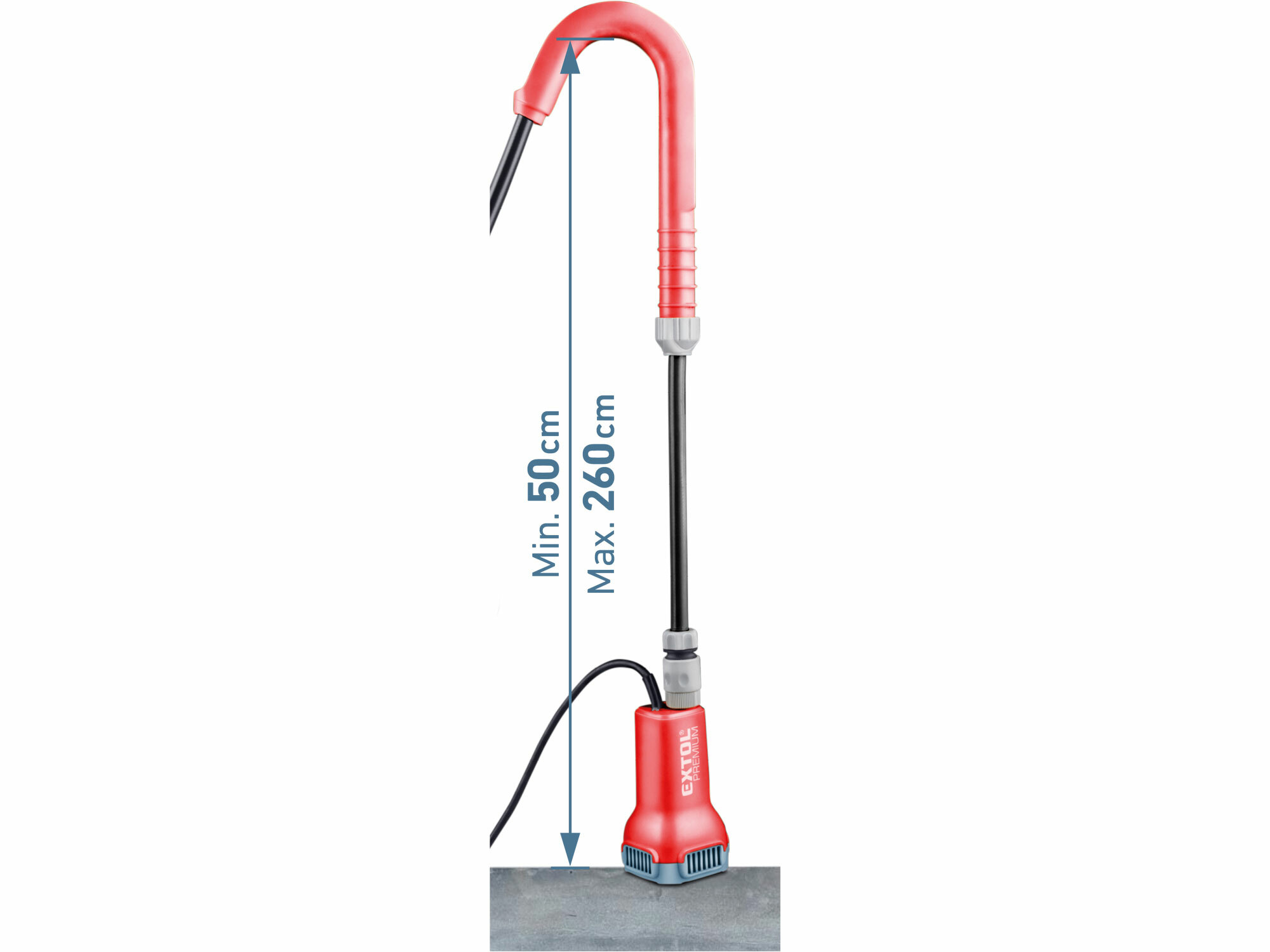 EXTOL PREMIUM 8891930 Čerpadlo ponorné do suda aku Share20V, 1x 2Ah, 1800 l/h, max. 21m