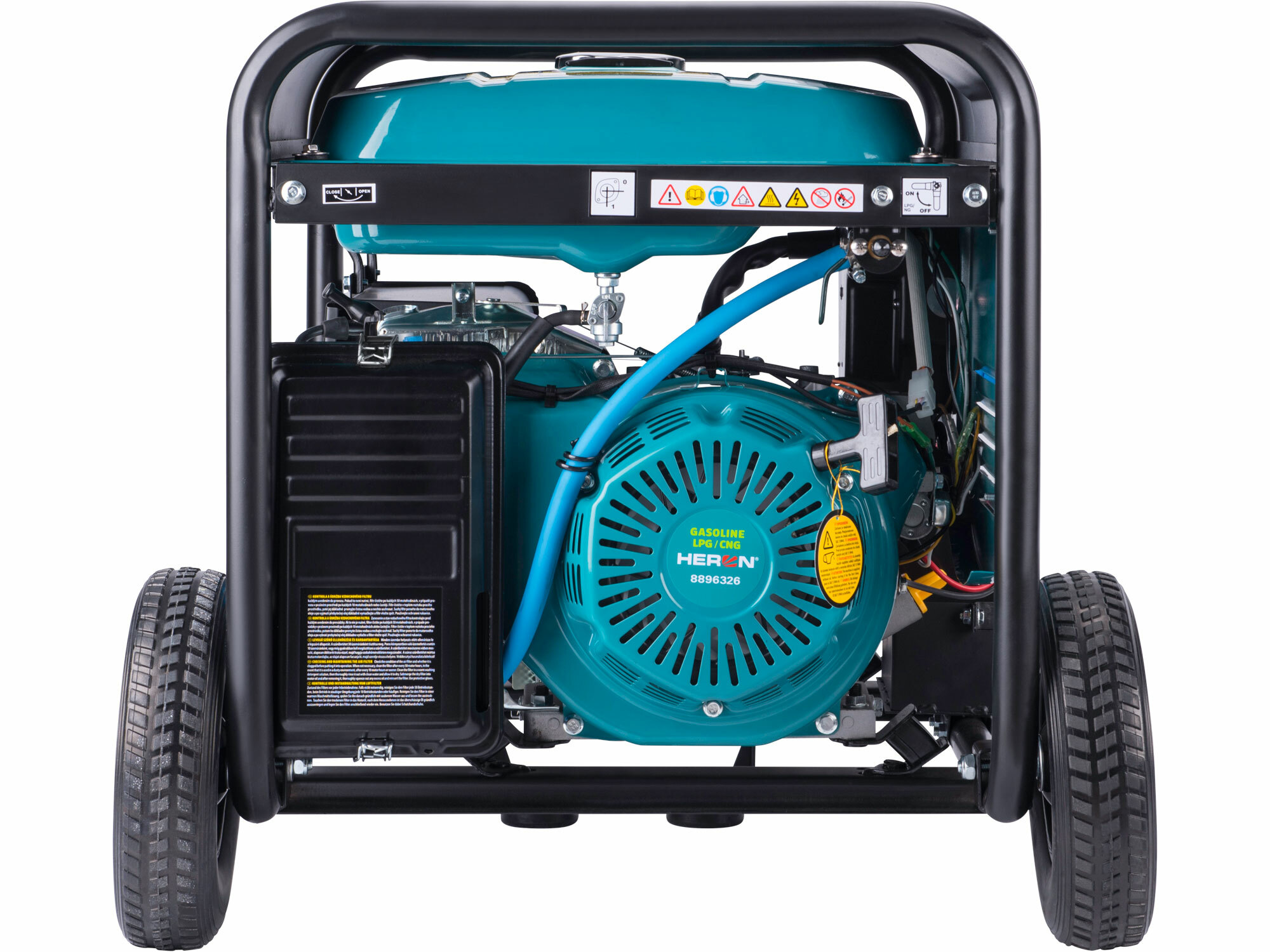 HERON 8896326 Elektrocentrála benzínová a plynová 1F, 8,2kW, 17HP, možnosť ATS