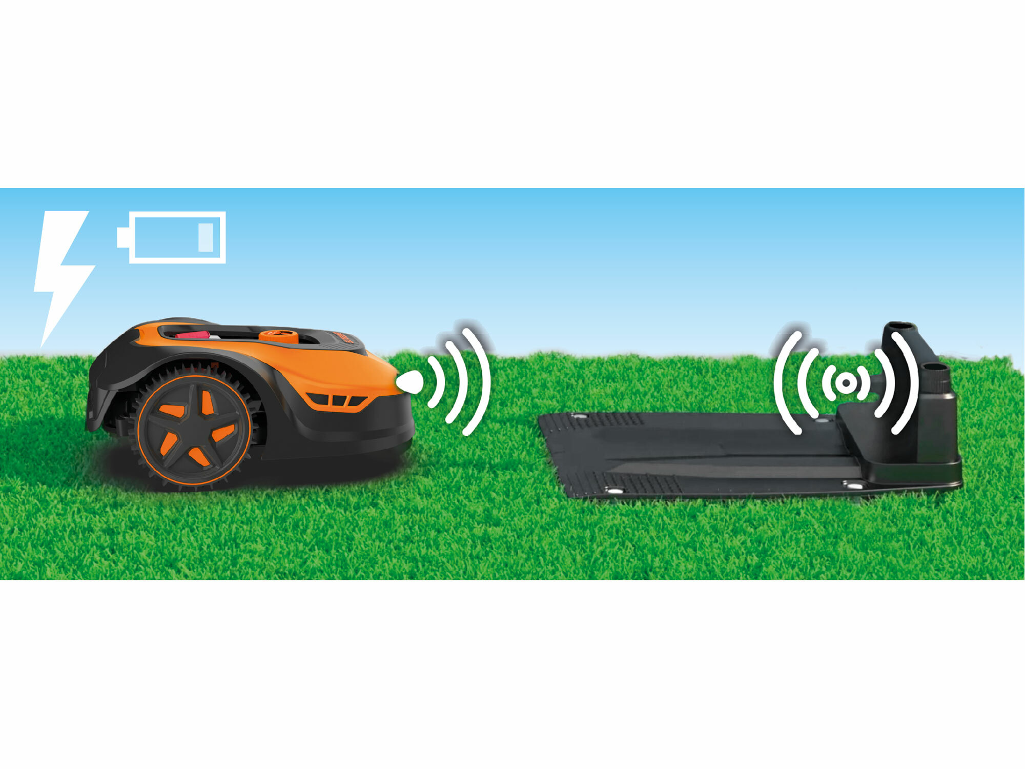 EXTOL PREMIUM 8895651 Kosačka robotická, 900m², 20V/5,5Ah, nôž 180mm, wifi, bluetooth