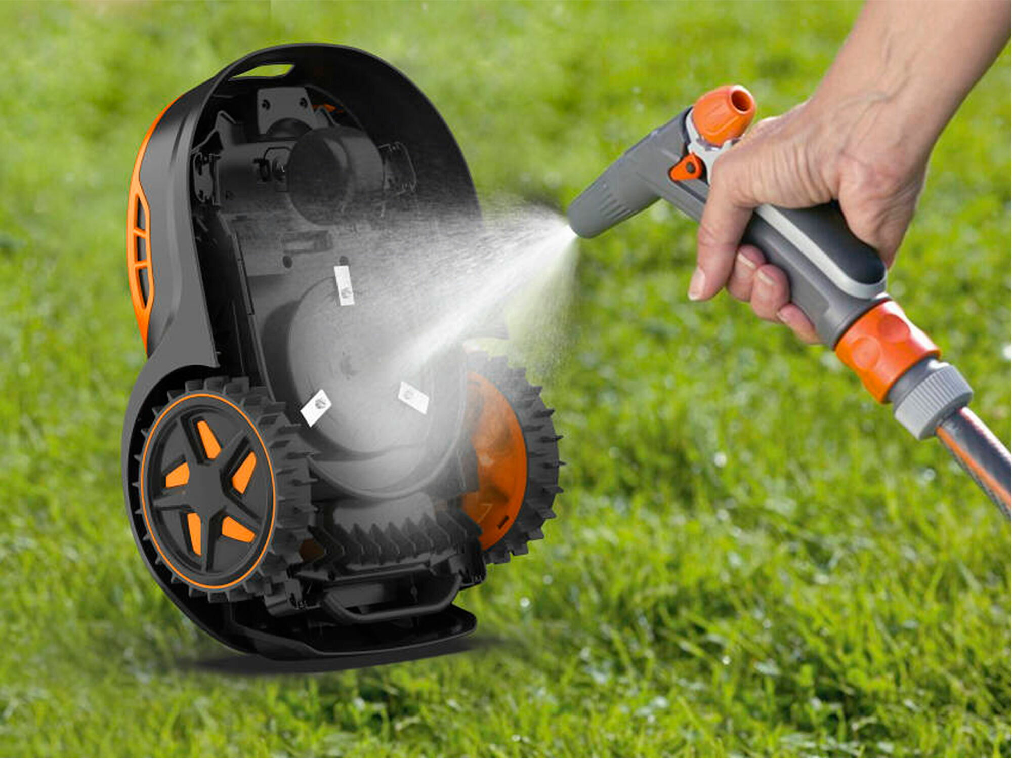 EXTOL PREMIUM 8895651 Kosačka robotická, 900m², 20V/5,5Ah, nôž 180mm, wifi, bluetooth